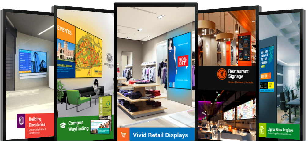 dynamic display, digital display, digital signage
